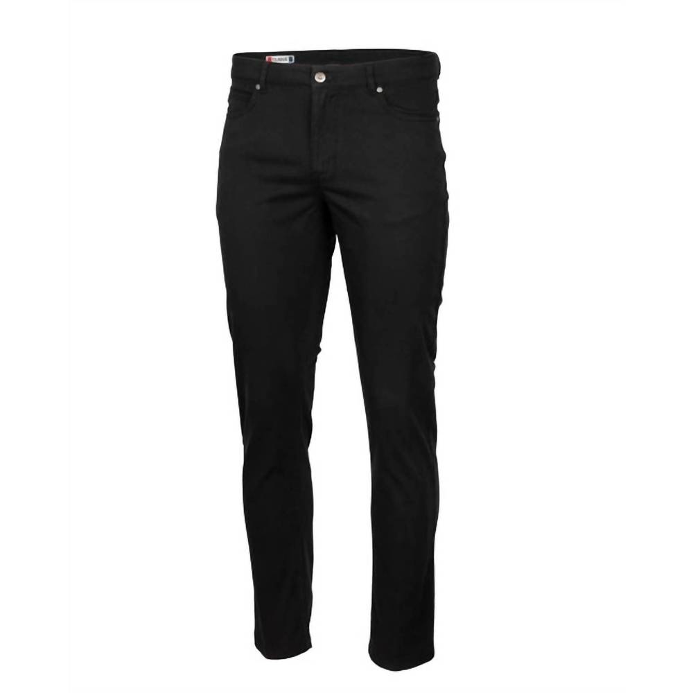NEW CLIQUE men's classic twill pant in black